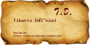 Tiborcz Dániel névjegykártya
